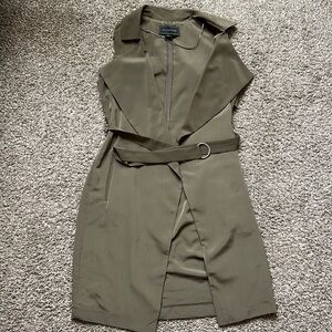 Metaphor Olive Green Sleeveless Vest